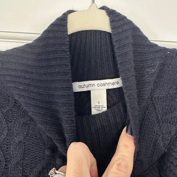 Autumn Cashmere Victorian Cable Knit Ruffled Sweatee - Picture 4 of 16